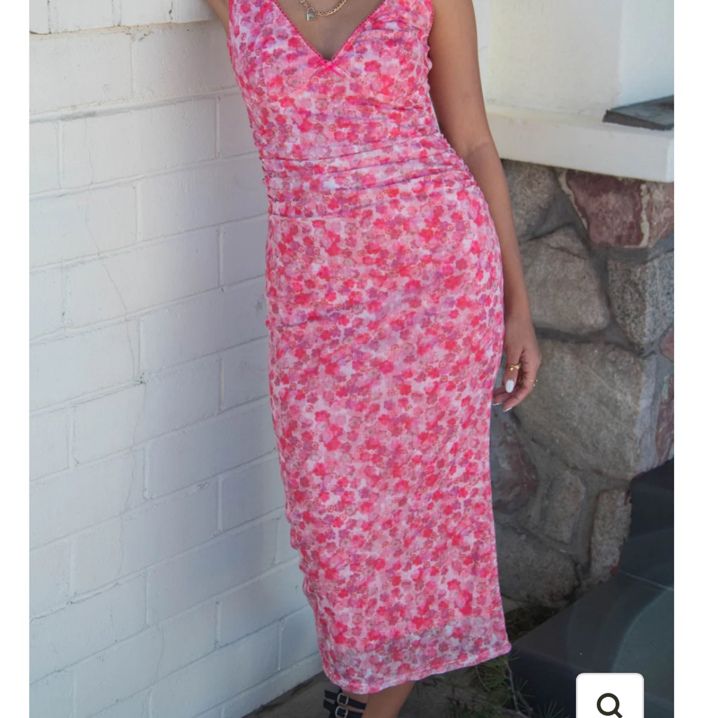 Nwt Nectar Clothing Sleeveless Stretch Lace Midi Dress — image 7 of 8